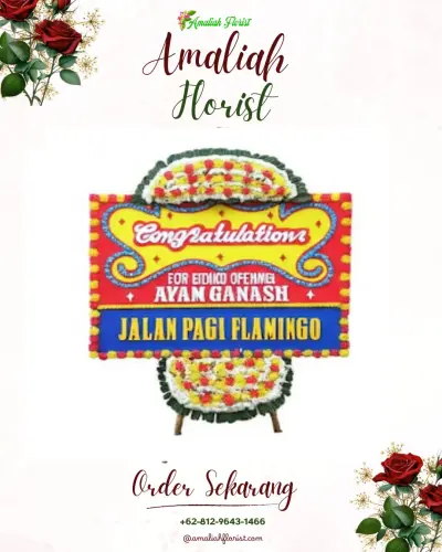Bunga Papan Congratulation di Kampungsawah